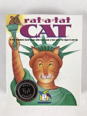 Rat-A-Tat Cat Card Game Strategy Memory Luck Best Toy Award Gamewright USA - Image 1 of 4