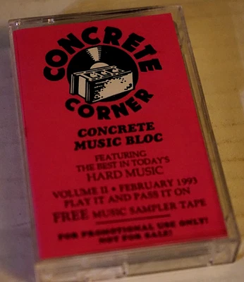 Concrete Music Bloc Volume II August '92 Cassette Kyuss Lynch Mob Steelheart Etc - Image 1 of 4