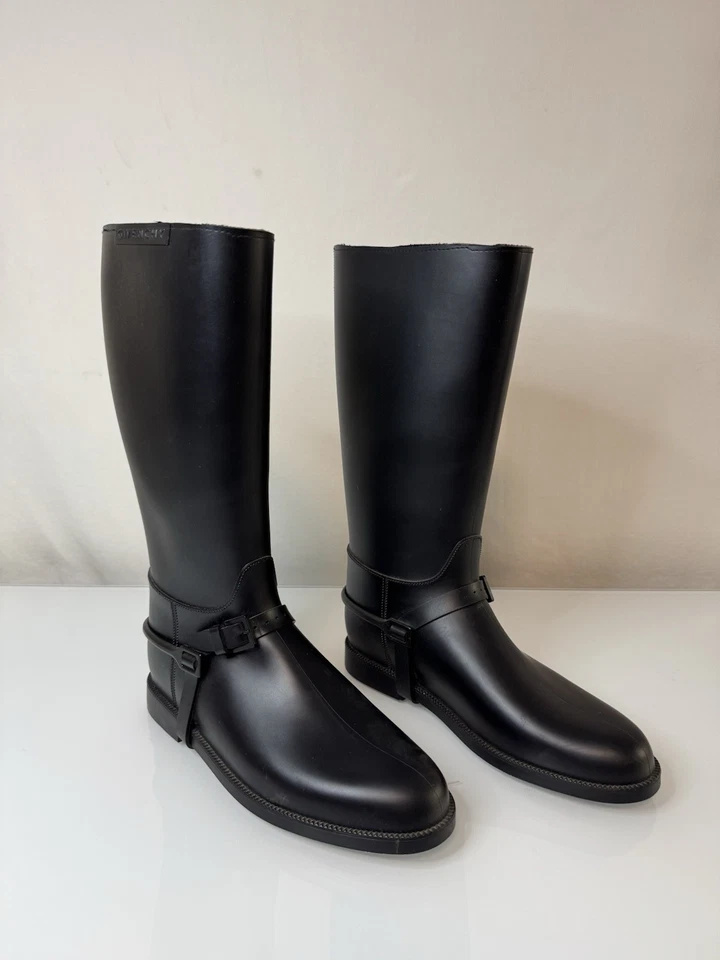 Givenchy Women's Black Rubber Rain Boots Size 40 - Image 1 of 4