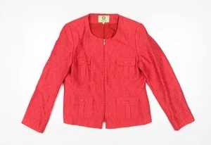 Viyella Women’s Red Blazer Size 14 - Picture 1 of 12