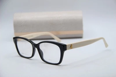 NUEVAS GAFAS JIMMY CHOO JC270 9HT NEGRAS BLANCAS AUTÉNTICAS 53-16 Foto 1 de 4
