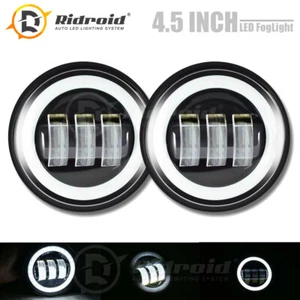 Lámpara de conducción antiniebla negra para Harley Davidson 4-1/2" 4,5 pulgadas - Imagen 1 de 15