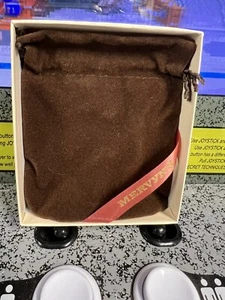 Borsa gioielli in feltro vintage anni '70 Mervyn's Department Store in scatola SPEDIZIONE GRATUITA - Foto 1 di 4