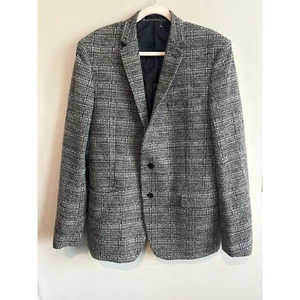 Versace Collection Tweed Style Wool Blazer Size 52 Gray A1 - Picture 1 of 5