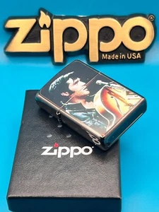 Genuine Brand New 2002 ZIPPO Lighter Rare ELVIS PRESLEY Double Sided Black Ice - Picture 1 of 9