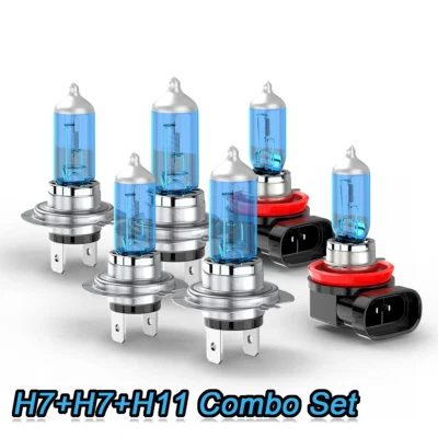 6 bombillas faros halógenos luces altas/bajas + luces antiniebla 6000 k para BMW 328i 2007-2016 Foto 1 de 4