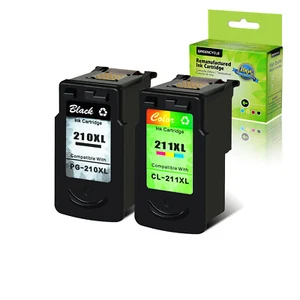 PG-210XL Black CL-211XL Color Ink Cartridge Compatible with Canon MP495 MP499 - Picture 1 of 8