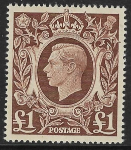 GB 1948 sg478c £1 Brown MNH B327 - Picture 1 of 1