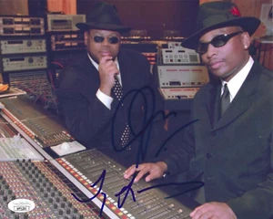 Foto doble firmada de Jimmy Jam + Terry Lewis 8x10 con certificado de autenticidad JSA #AP71205 Janet Jackson - Imagen 1 de 2