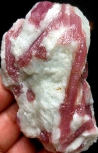 124g 1PCS Natural Red tourmaline Quartz Crystal cluster mineral specimen q766 - Picture 1 of 6
