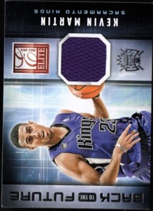 2013-14 Elite Back to the Future Materials #7 Kevin Martin Jersey - NM-MT
