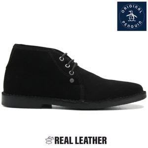 MENS LEATHER BOOTS WALKING CASUAL DESERT CHELSEA CHUKKA ANKLE WORK SHOES SIZE - Picture 1 of 25