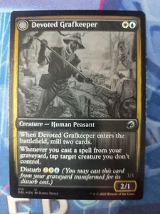 Lámina de Pantalla Plateada MtG Innistrad Doble Función Dedicada Grafkeeper (Casi Como Nuevo) - Imagen 1 de 2