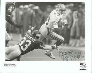 Foto firmada/autografiada por Byron Walker Seattle Seahawks 8x10 en blanco y negro 150060 - Imagen 1 de 2