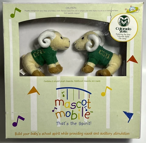 NCAA Colorado State Rams Musical Mascot Mobile NIB Cover