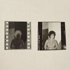 Vtg. 1970s Elizabeth Taylor Candid Orig. Photo Negative + Proof B/W 1.5" x 1.5"