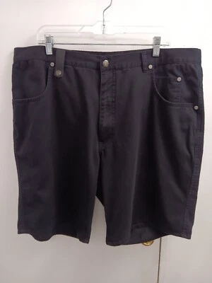 Harley Davidson Mens Size 42 Black Biker Jean Shorts - Image 1 of 4