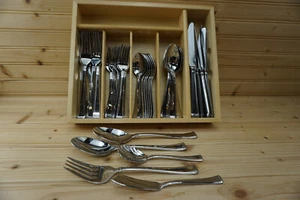 Columna Gorham 45 Piezas-Servicio para 8 Cenas Ensalada Mesa de Té Cuchillos Cuchara + Servir - Imagen 1 de 15
