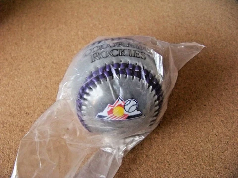 2019 Colorado Rockies CR logo translucent baseball ball MLB Softstrike c373461 Cover
