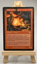 Dwarven Scorcher - Black Ink Smudge Error Misprint Mtg -Moose Loot- F315