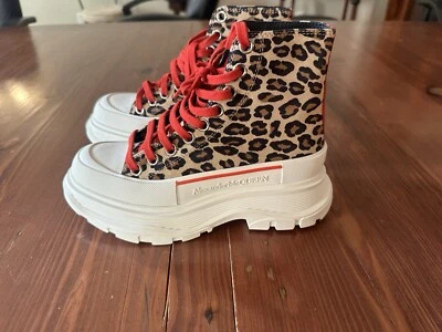 Alexander McQueen Womens Tread Slick Boots Size 5.5 - Image 1 of 4