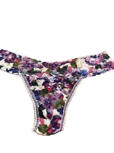 Hanky Panky thong panty Low Rise Floral Purple Multi - Picture 1 of 2