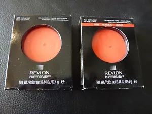 Revlon PhotoReady Cream (Creme) Blush - CORAL REEF #300 - TWO -Brand New / Boxed - Picture 1 of 1