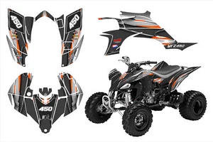 Kit decalcomania grafica carburatore Yamaha YFZ 450 2003 - 2013 24 mil vinile corsa #5600OR - Foto 1 di 18