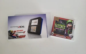 Nintendo 2DS Mario Kart 7 Limited Edition Electric Blue/Black Handheld System - Picture 1 of 24