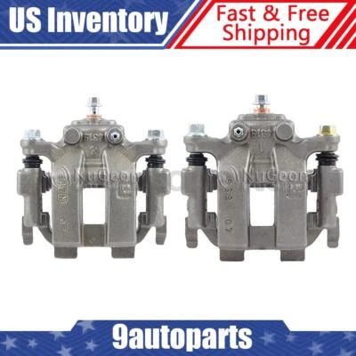 Par de pinças de freio a disco traseiras com suporte para 2010 2011 2012 INFINITI EX35 - Imagem 1 de 4