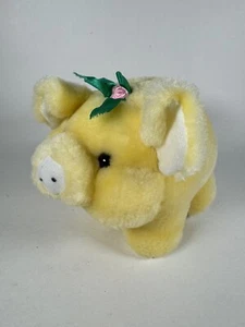 Circus Circus Plush Pig Yellow Green Bow 6” Las Vegas Reno Stuffed Animal Toy - Picture 1 of 11