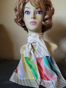 ECHO 100% Silk Rectangular Scarf 11 X 49 New - Picture 1 of 4