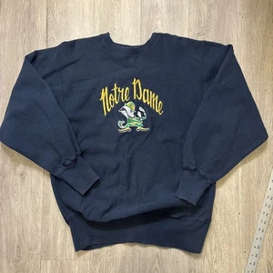 Vintage Champion Notre Dame Sweatshirt Herren Large bestickt Fighting Irish - Bild 1 von 8