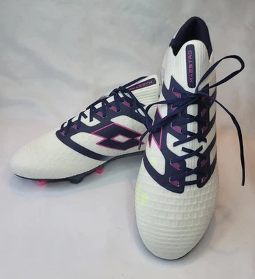 Botines de fútbol Lotto Maestro 100 IV FG para hombre zapatos blancos/púrpura para hombre 7,5 Foto 1 de 4