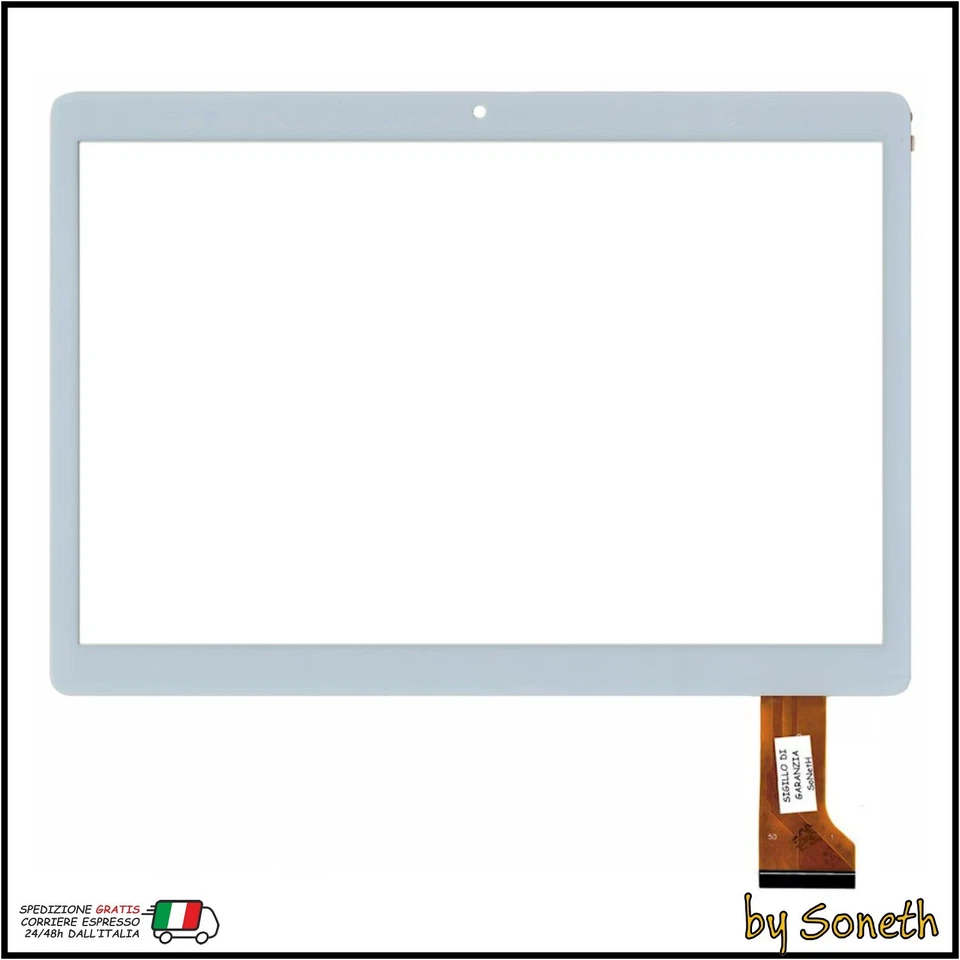 VETRO TOUCH SCREEN PER MEDIACOM SMARTPAD GO 10 SP1AGO3G M-SP1AGO3G BIANCO - Immagine 1 di 1