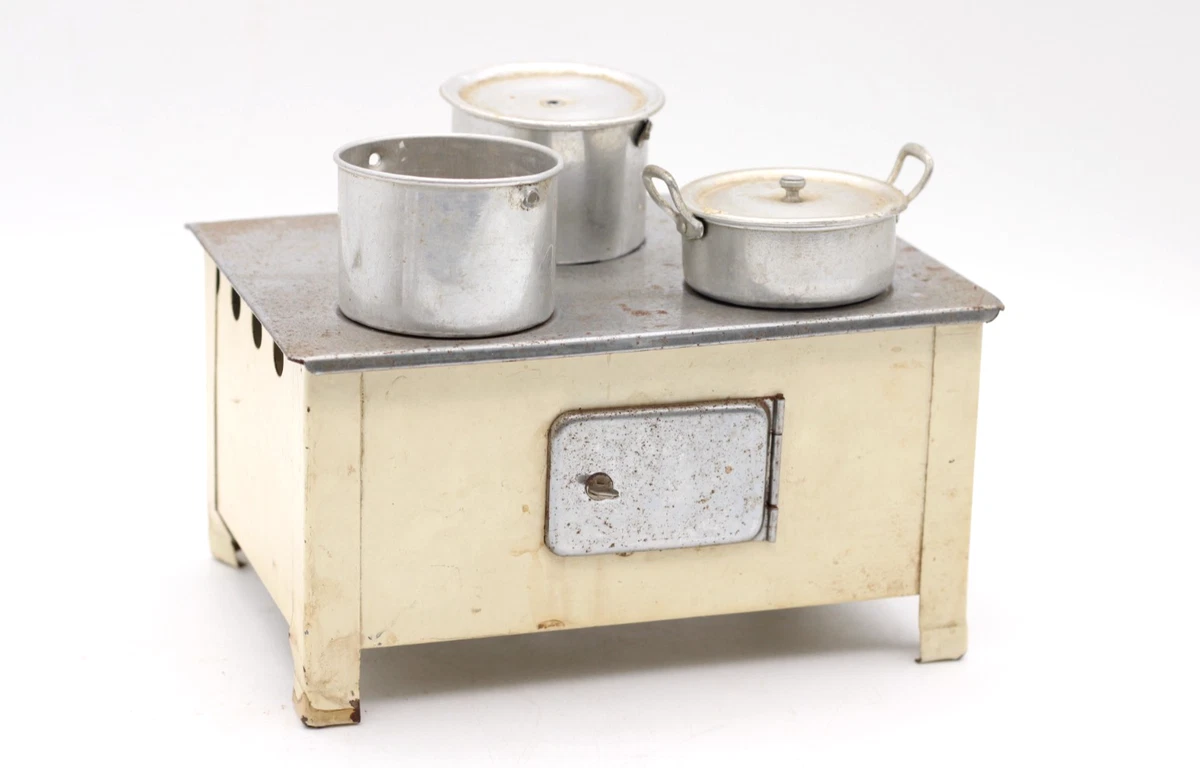 Melody Jane Puppenhaus Miniatur-Ofen Aus Metall – 1:12 Maßstab, Silber, Für Die Puppenküche