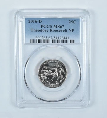 2016-D Washington Quarter ATB Theodore Roosevelt MS67 PCGS - Image 1 of 4