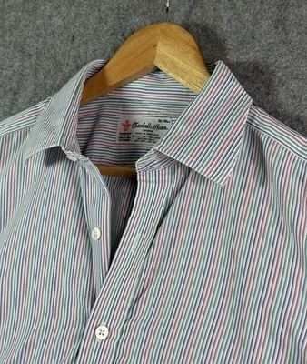 Turnbull & Asser Striped French Cuff Dress Shirt England Men’s 16 41 - Image 1 of 4
