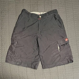 Vintage 2000s Quiksilver Cargo Shorts Faded Navy Youth Boys Sz 27” 14 Surf - Picture 1 of 4