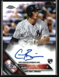 2016 Topps Chrome #RA-GB Greg Bird Rookie Autogramme Refractor #/499 - Bild 1 von 2