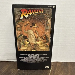 Indiana Jones Raiders of the Lost Ark VHS Vintage 1981 Video EUC - Bild 1 von 7