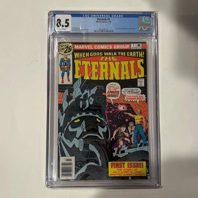 Eternals #1 CGC 8.5 WP (Marvel/1976) - 1st appearance the Eternals 3952444013 - Image 1 of 3