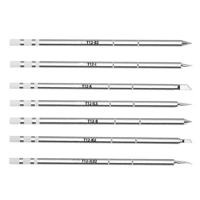T12 Professional Soldering Iron Tips Replacement Head Stainless Steel Fast Heat - Image 1 of 4