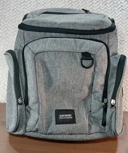 Eastport Diaper Bag Backpack Maternity Tote Baby Accessories Black Gray - Picture 1 of 23