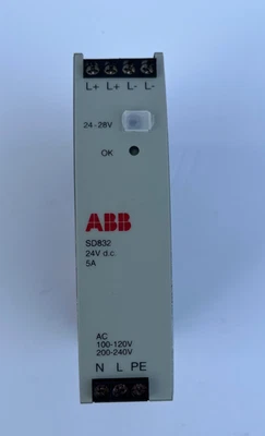 ABB SD832 3BSC610065R1 Power Supply Unit  24Vdc 120W 1 phase 100-120V / 200-240V - Image 1 of 3