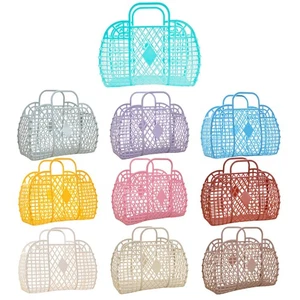 YEXEXINM 10 STCK. Gelee Handtasche Taschen, wiederverwendbar farbig Strandtasche Geschenkkorb, Pl... - Bild 1 von 7