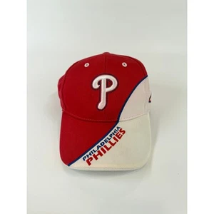 Vintage Phillies Hat Red White Adjustable Cap MLB Genuine Merchandise - Picture 1 of 6