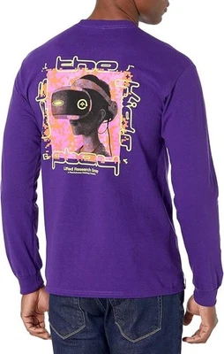 Camisa Lifted Research Group LRG Para Hombres V-RG Púrpura Manga Larga Nueva con Etiquetas Pequeña Foto 1 de 2