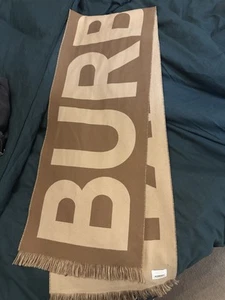 Burberry Logo Wool Scarf - Picture 1 of 5