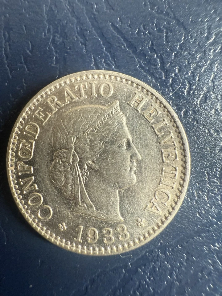 1933  Switzerland - 5 Rappen - Confoederatio Helvetica - World Coin - Image 1 of 2